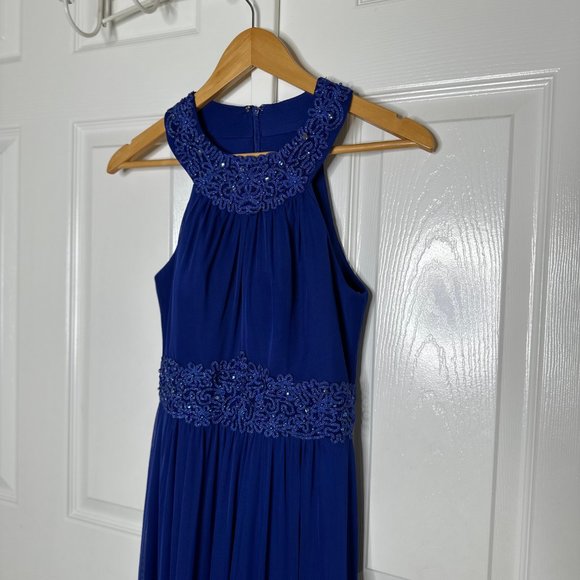Women's One by Eight Royal Blue Halter Gown US Size 4 - Picture 3 of 15